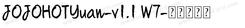 JOJOHOTYuan-v1.1 W7字体转换
